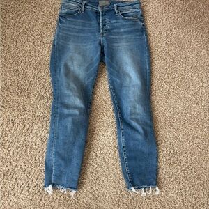 Kut from the Kloth Distressed Blue Skinny Jeans